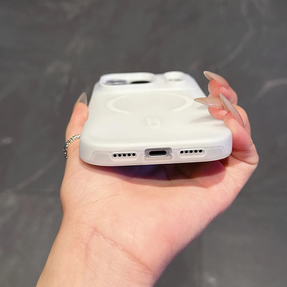 2-in-1 Candy Color MagSafe iPhone Case | Magnetic Wireless Charging Cover iPhone 17–11 Pro Max