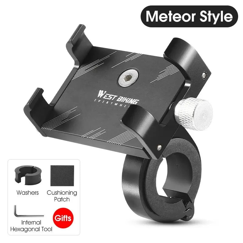 Bike Phone Mount, 77g Ultra-Light West Biking Aluminum Alloy Bracket