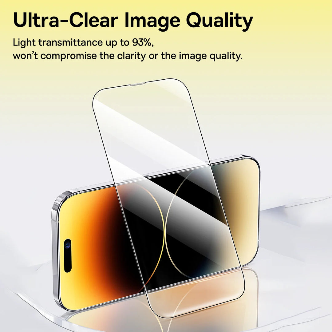 Baseus Corning Glass Screen Protector iPhone 15 14 13 Pro Max Anti-Spy Anti-Blue Ray HD Clear Full Cover
