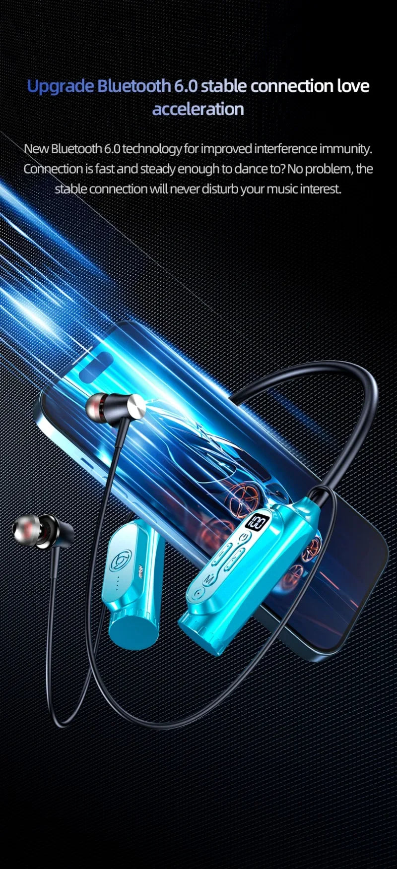 Luxuglow Bluetooth Earphones with Power Bank - Long Battery Life