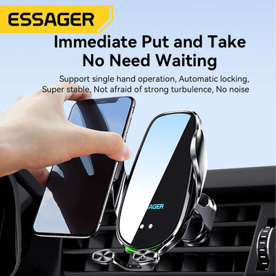 Essager 15W Wireless Charger Car Mount – Air Vent Phone Holder