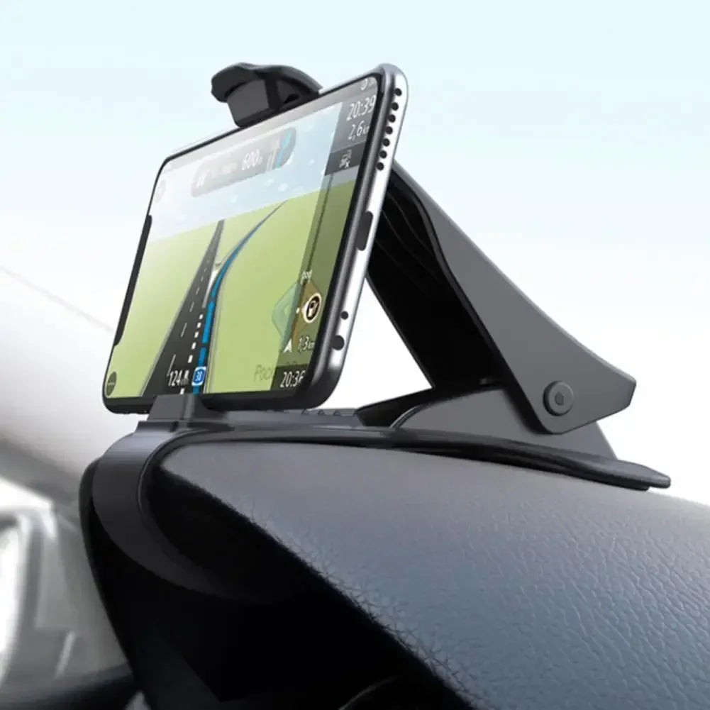 HUD Car Dashboard Phone Holder with Non-Slip Universal Mount