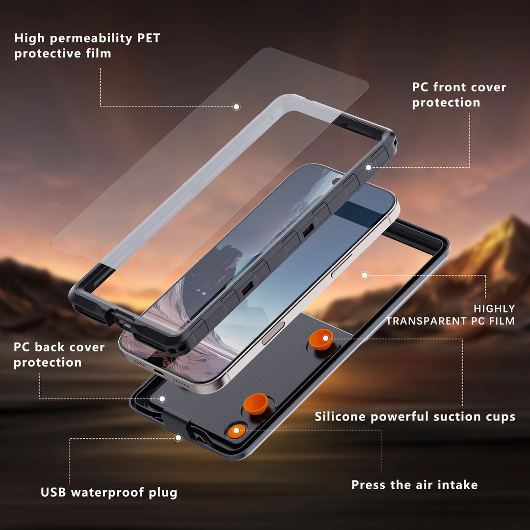 Shellbox Waterproof Phone Case IP68 Touch Screen Universal 6.9"