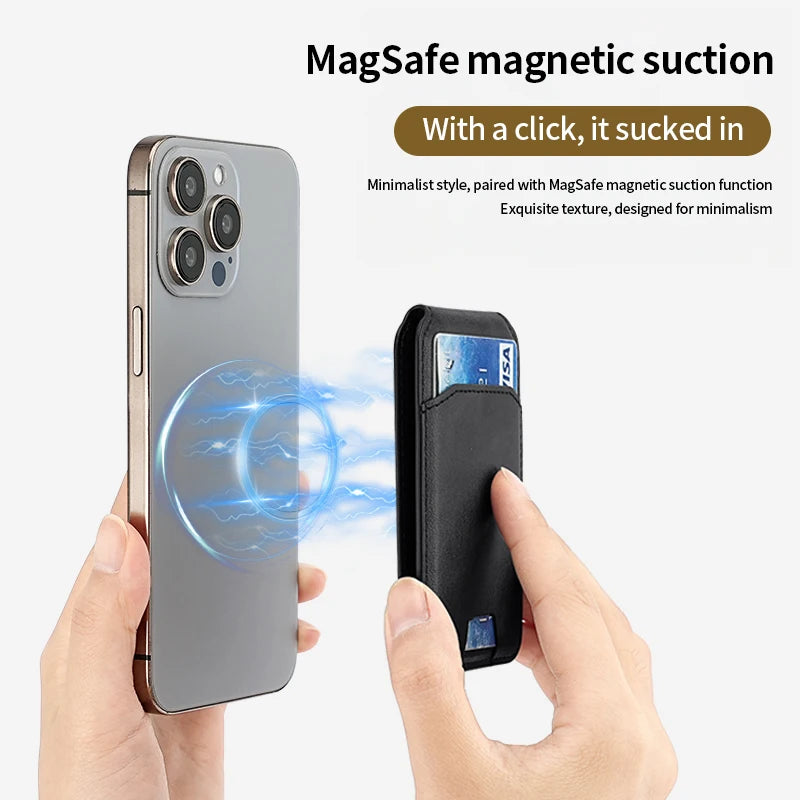 Best MagSafe Leather iPhone Wallet Case - Card Holder for iPhone