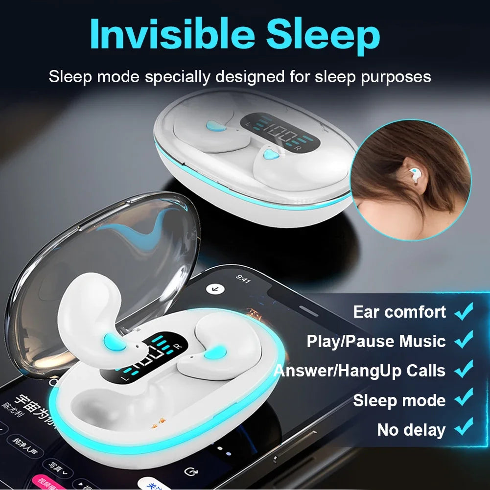 Shunmaii X55 Wireless Bluetooth Earbuds | Sleep-Enhancing Sound