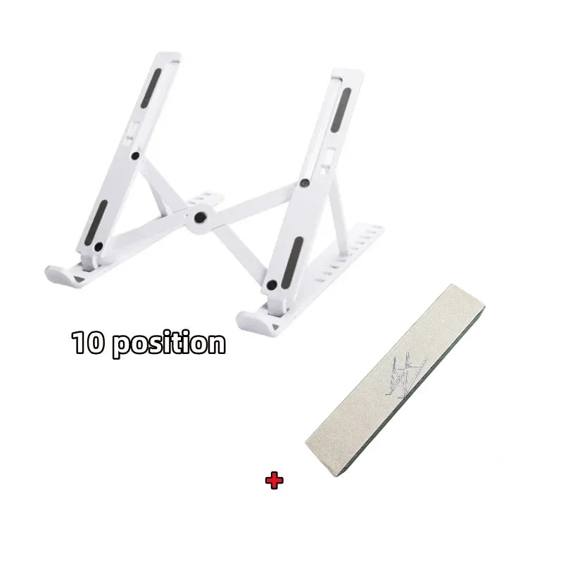 Foldable Adjustable Laptop Stand – Portable ABS Bracket for MacBook Air Pro PC