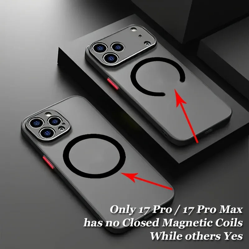 Translucent Magnetic Case MagSafe Compatible iPhone 12-17