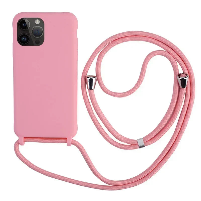 Best Phone Case for iPhone 16 with Crossbody Lanyard Colorful Case — iPhone 16 case