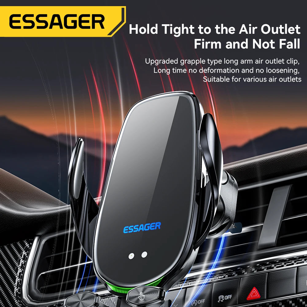 Essager 15W Wireless Charger Car Mount – Air Vent Phone Holder