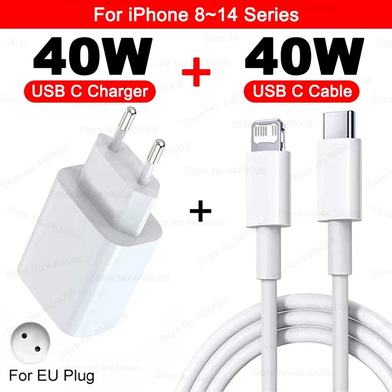 Buy Best 40W Fast Charger 2026 - USB C PD Quick Charging Kit | Free Shipping & Fast Delivery
