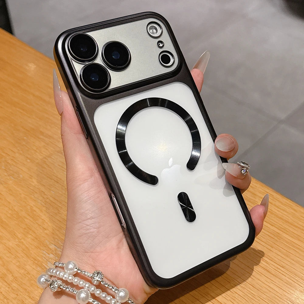 Matte Translucent MagSafe iPhone 17 Pro Max Case | Magnetic Shockproof Camera Protector Cover