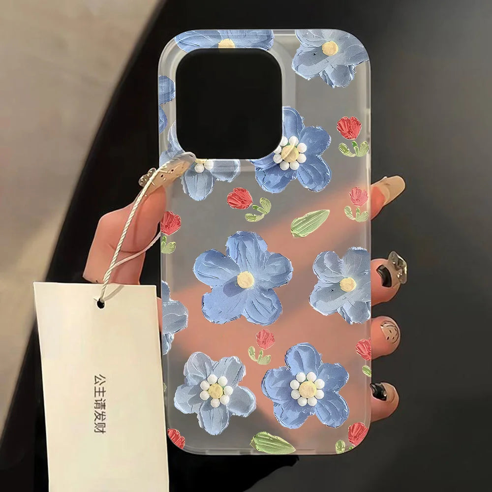 Matte Floral Silicone iPhone Case by JEFF's Favorite Picks