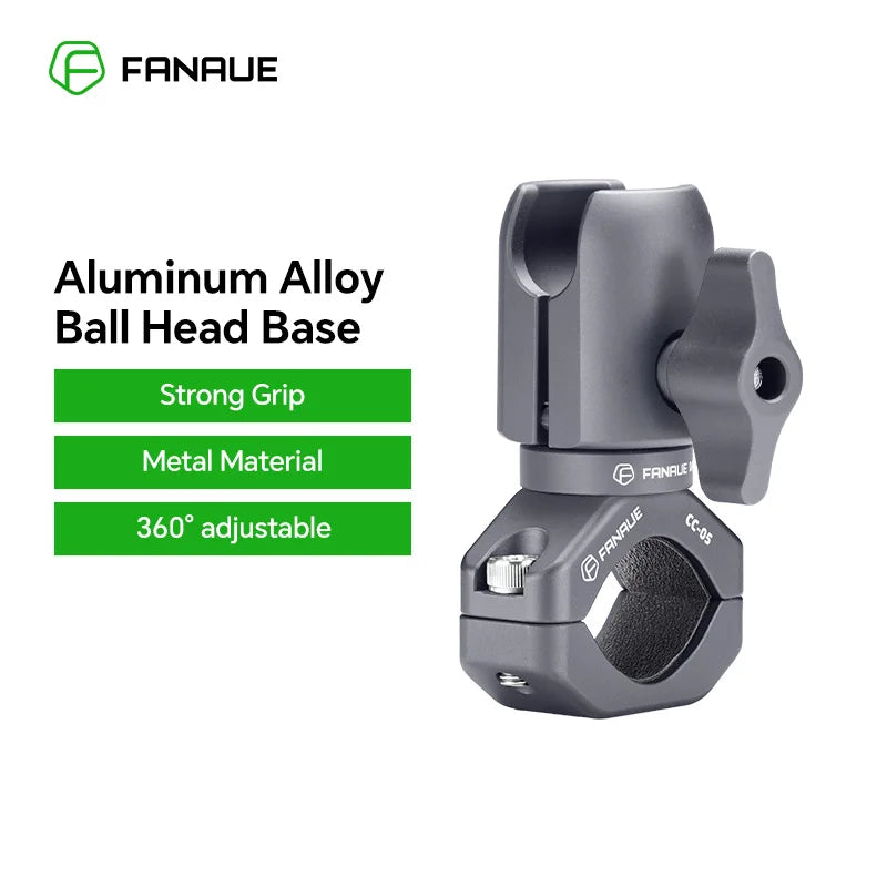 FANAUE Motorcycle Phone Mount Extension – Anti-Theft Ball Head Base