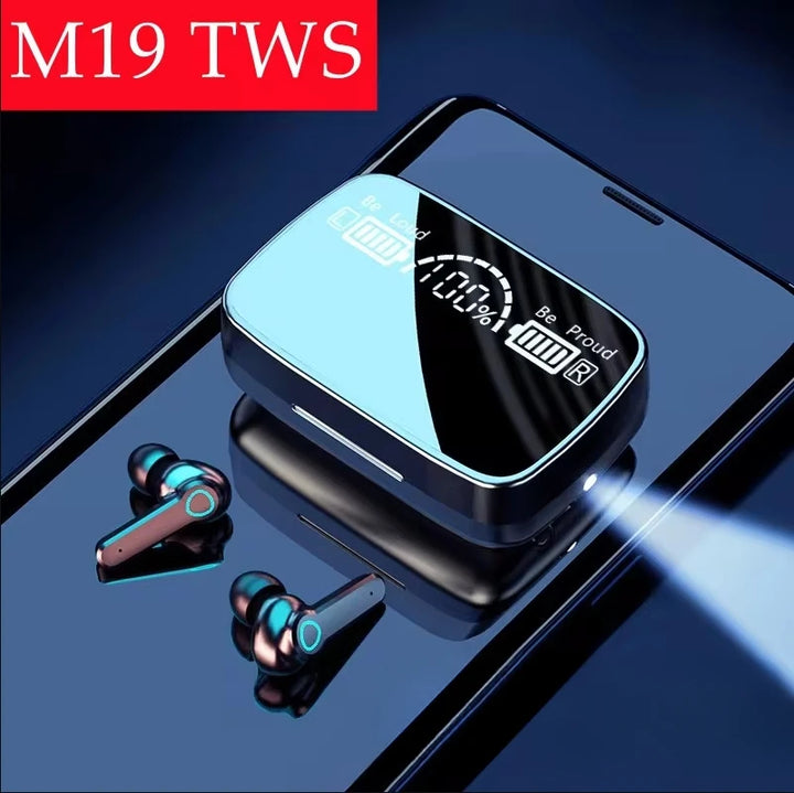 DAMORE M19 TWS Earbuds – ANC Bluetooth Earphones with LED Display