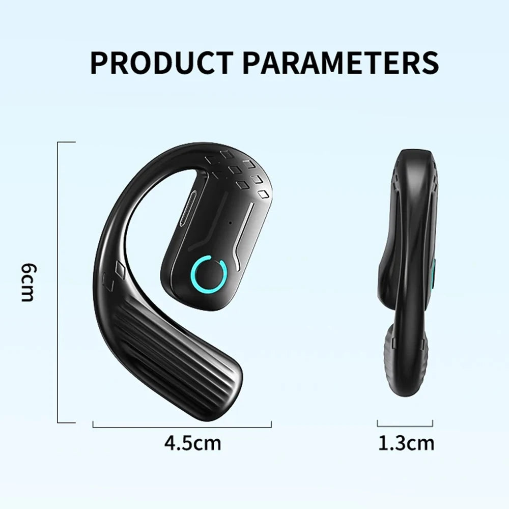 AideeMaster Wireless Ear Hook Headset for Business Calls or Music