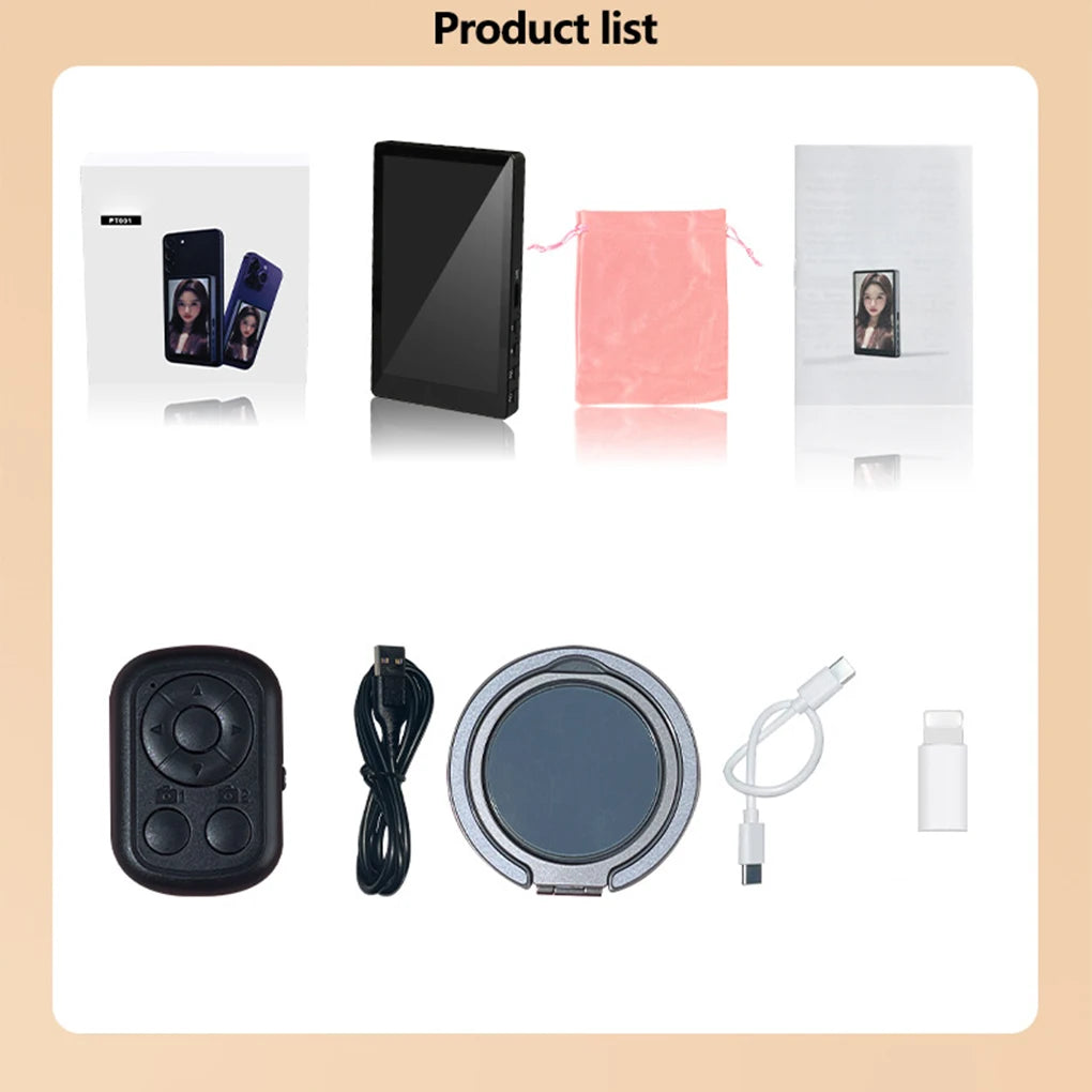 Wireless Lavalier Mic & Magnetic Monitor Kit for Smartphone Vlogging