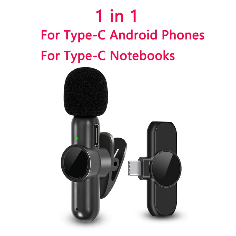 EARDOTS K61 Wireless Lavalier Mic | 9ms Ultra-Low Latency 10H Battery for iPhone Android Gaming