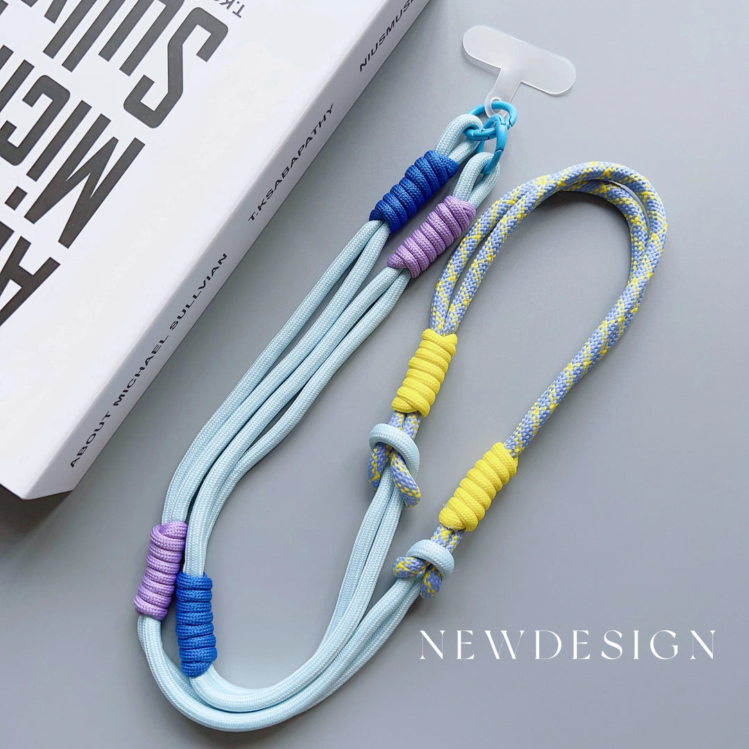 Page Title Crossbody Phone Lanyard – Adjustable Shoulder Strap with Patch