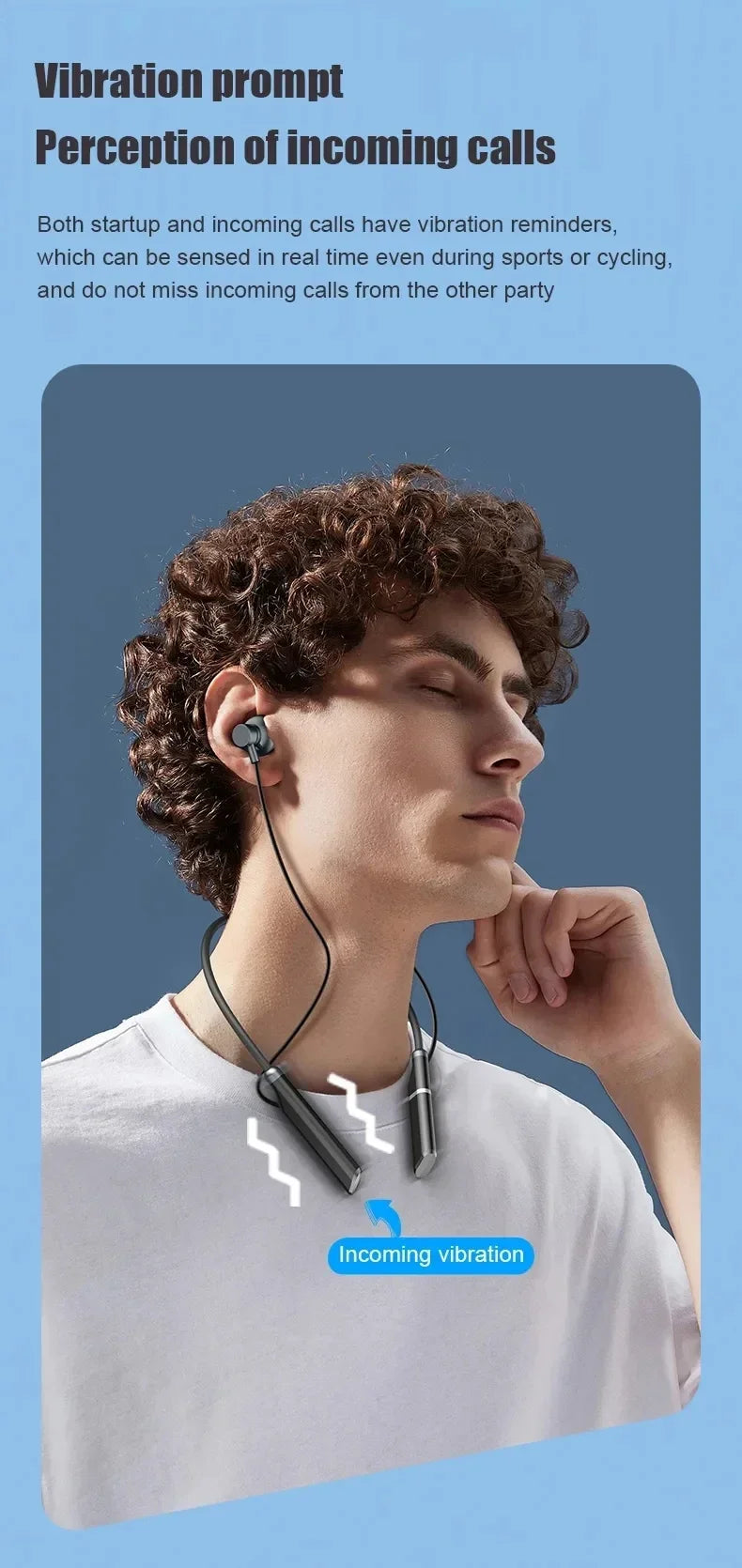 LIUTIANFEI Wireless Bluetooth Neckband Headphones for Sale - Long Battery Life