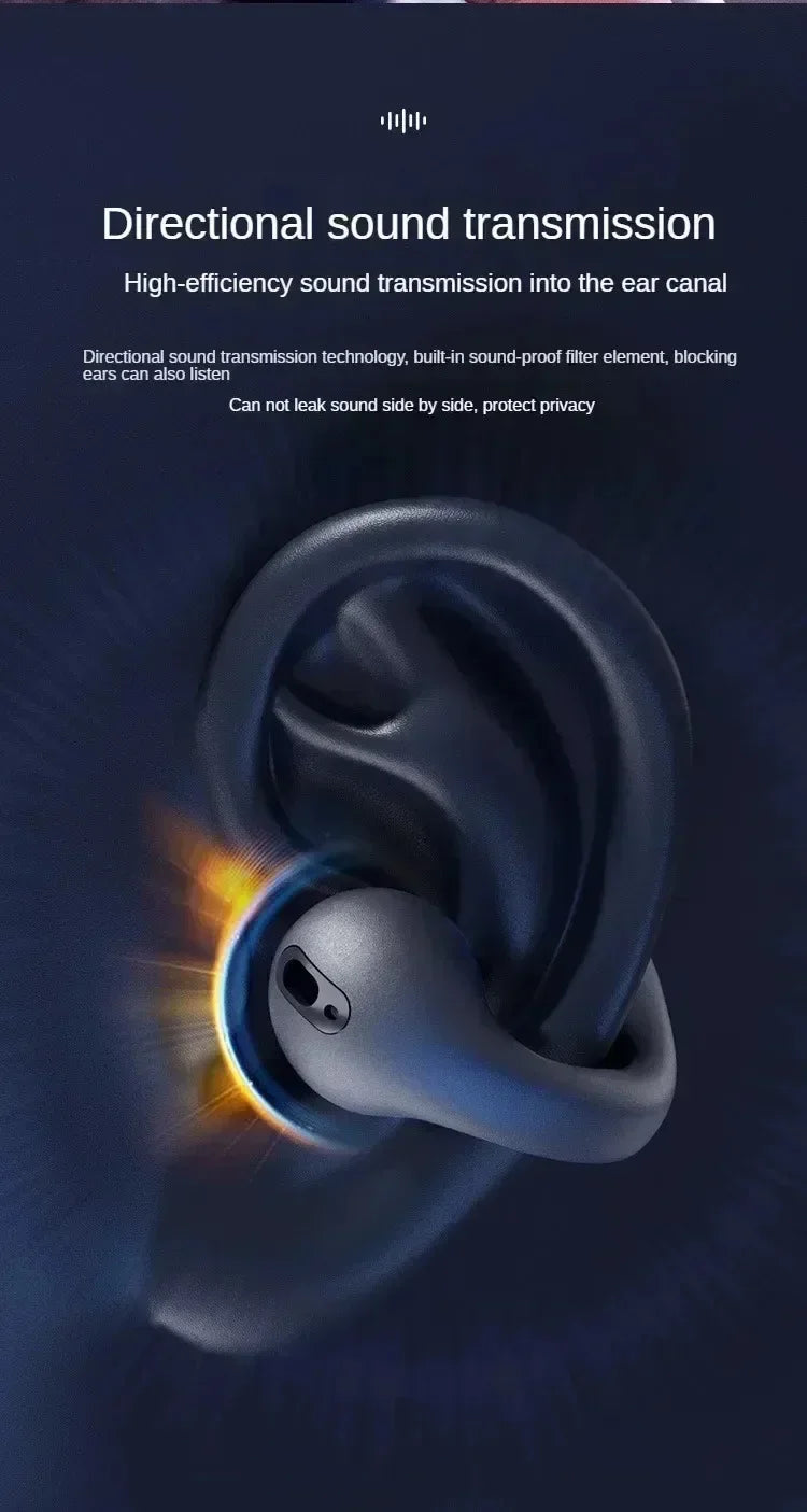 DIXSG Bluetooth 5.3 Ear Hook Wireless Earbuds for Sports and Music