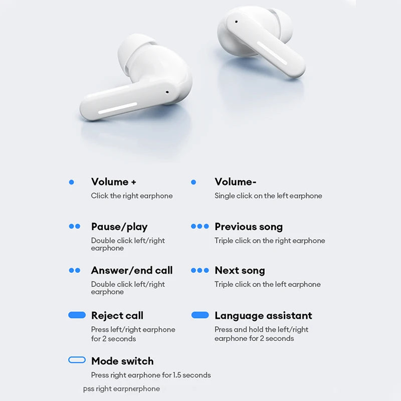 LE209 TWS Wireless Earbuds HD Call 30H Battery Waterproof