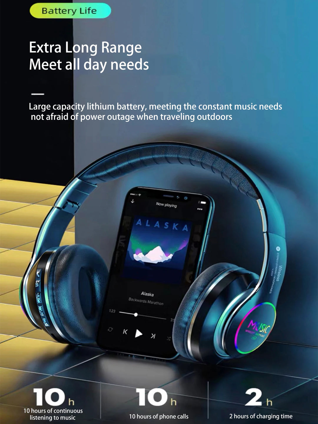 T-WOLF Wireless Bluetooth Headset - Daily Wear with Clarity & Convenience
