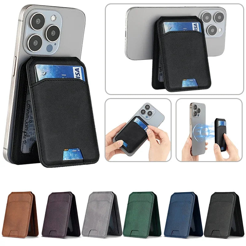 MagSafe Leather Wallet Case for iPhone 13, 14, 15, 16
