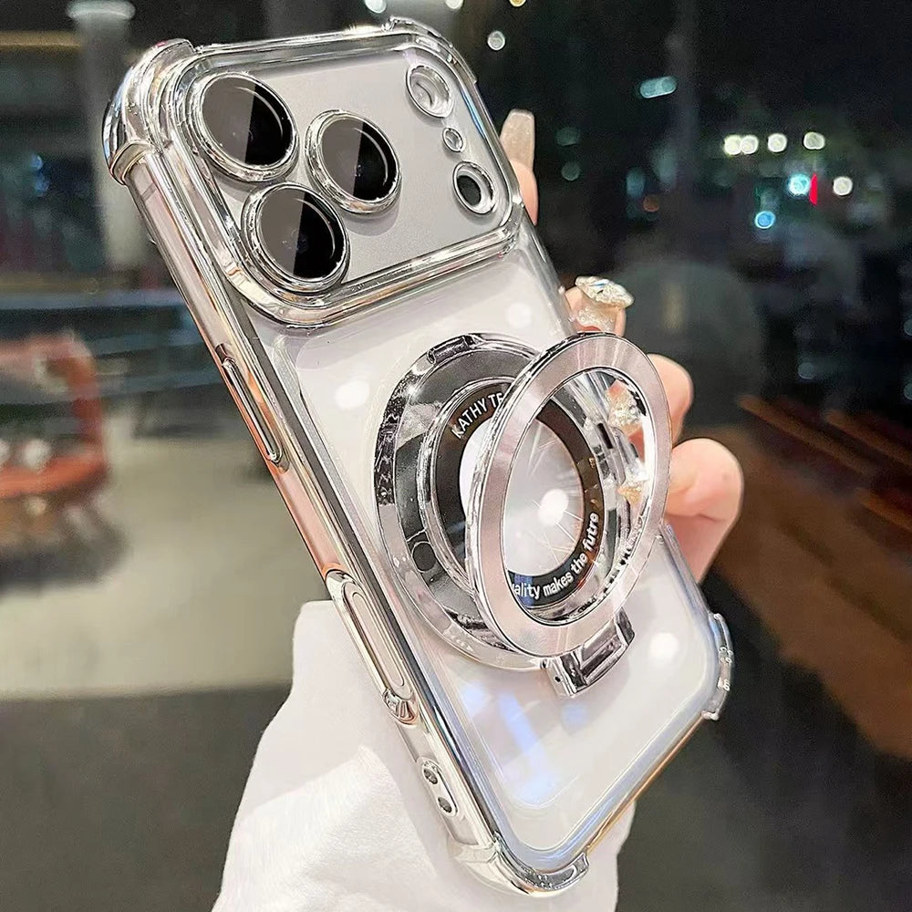 MagSafe Stand Holder Case with Lens Protection for iPhone