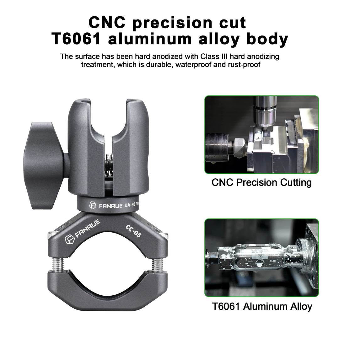 FANAUE Motorcycle Phone Holder – Extension Handlebar Ball Head Mount