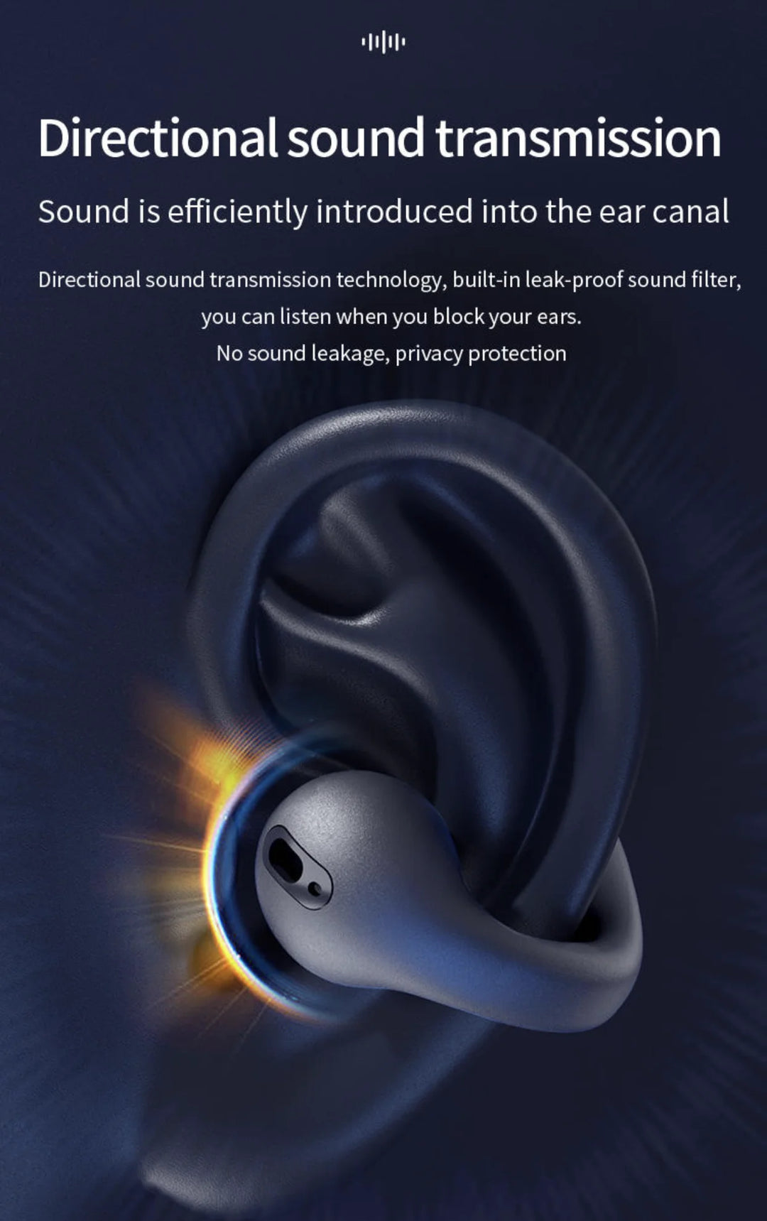 BUNKIMX A02 Wireless Ear Hook Earbuds