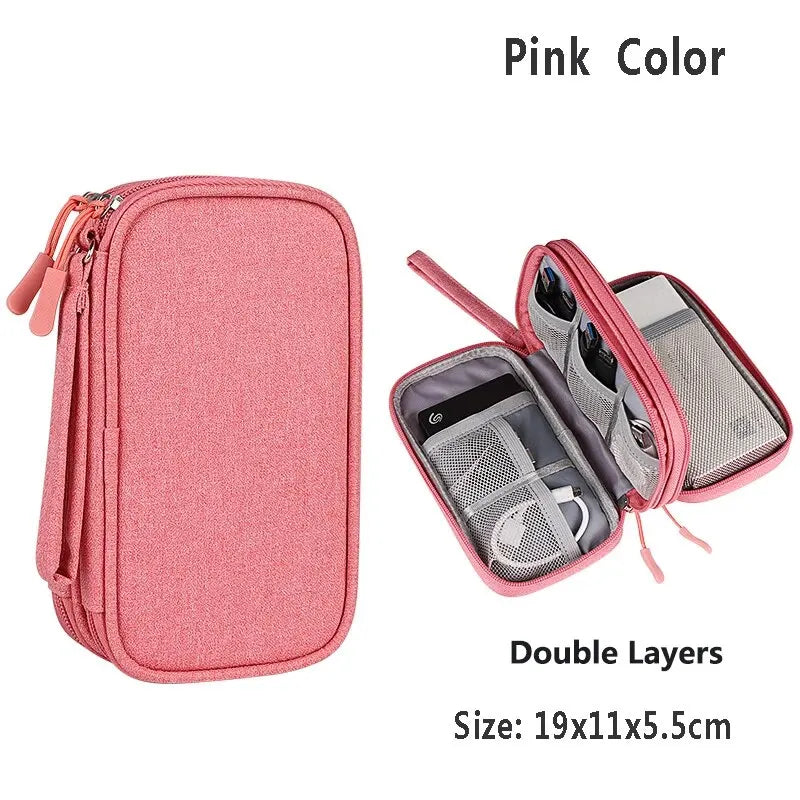 Cable Organizer Bag, Waterproof Travel Electronics Case