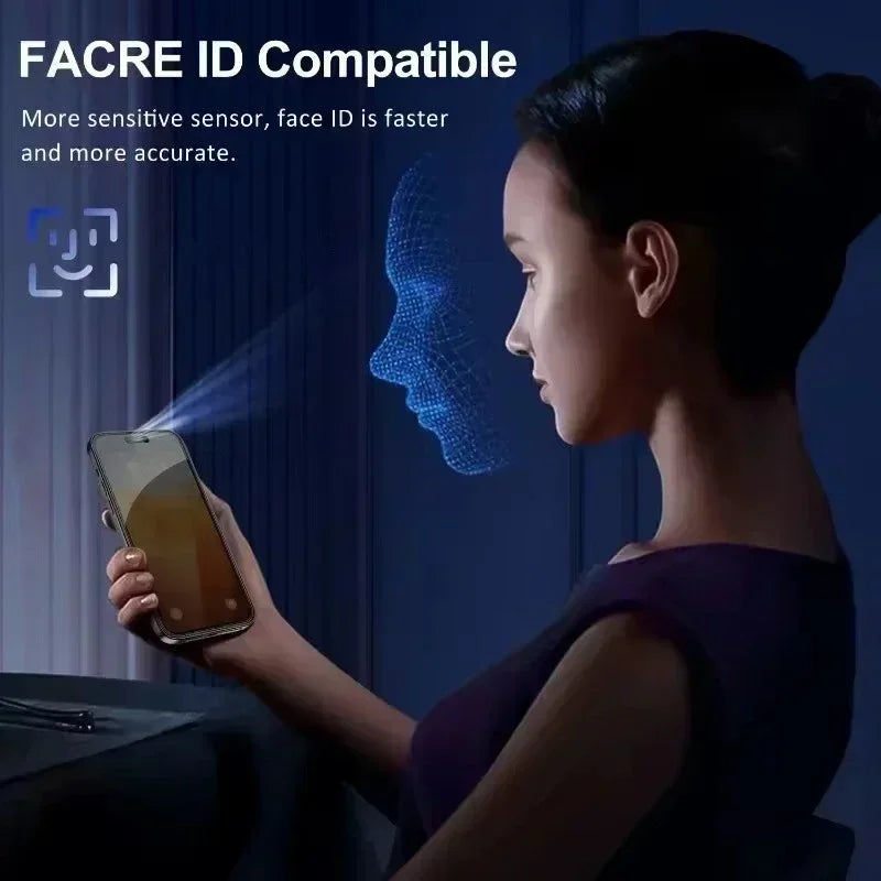1-5 pack full cover anti-spy privacy glass for iPhone 16 15 14 Pro Max 13 11 X XR XS Max. Anti-fingerprint, anti-shatter, HD clear. Free shipping!