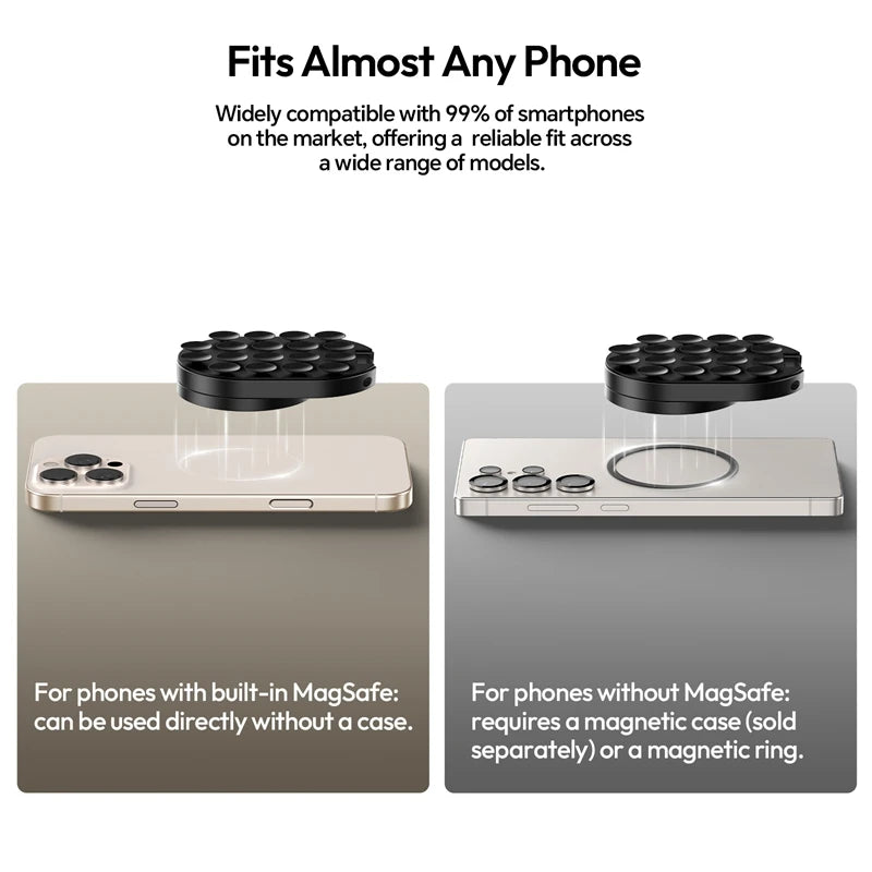 Ulanzi MA39 MagLock Suction Phone Mount – Desktop & Wall Stand