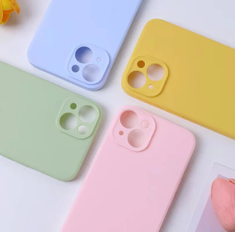 Luxury Liquid Silicone iPhone Case - Square Edge Protection