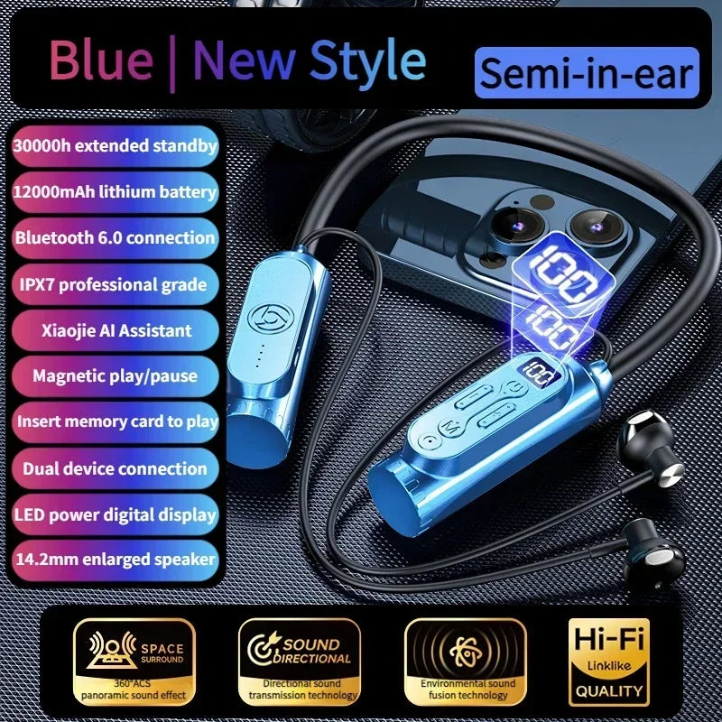 Luxuglow Smart Neckband Earphones with ANC and Power Bank