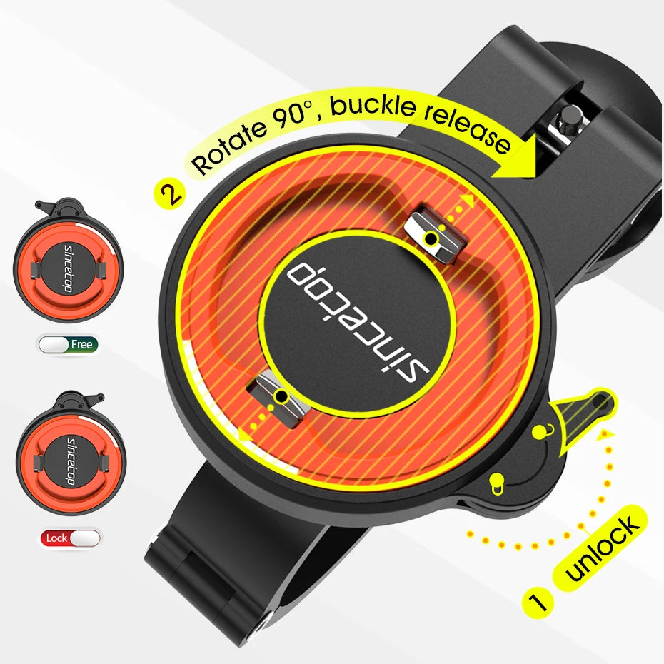 SINCE TOP Universal Motorcycle and Bike Phone Mount with 360° Rotation