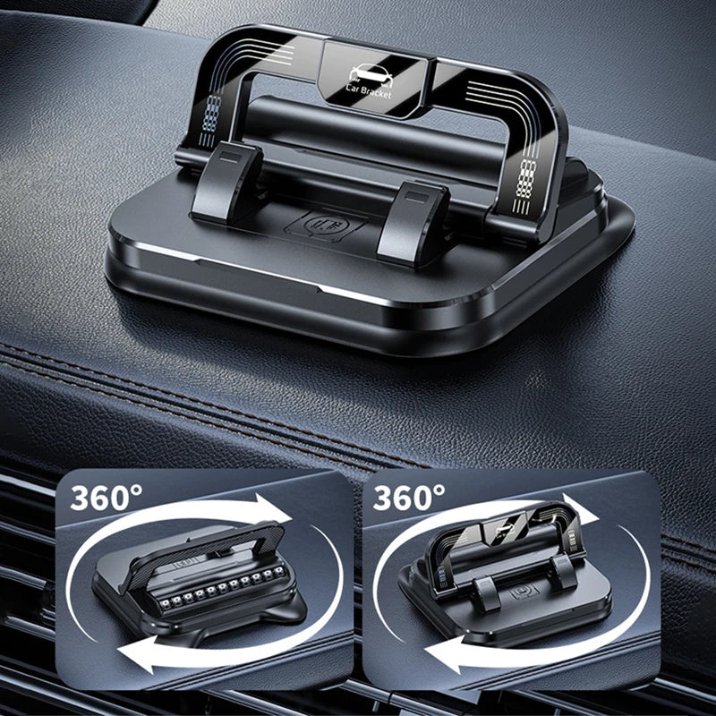 Car dashboard phone mount with 360-degree rotation, image 7