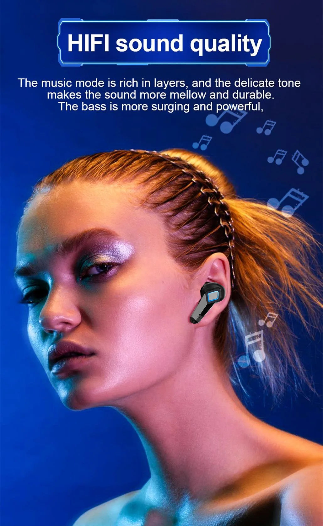 PloutoRich Bluetooth 5.0 Gaming Earbuds