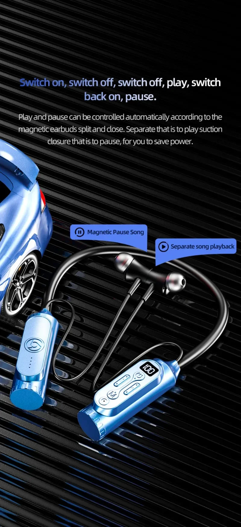 Luxuglow Bluetooth Earphones with Power Bank - Long Battery Life