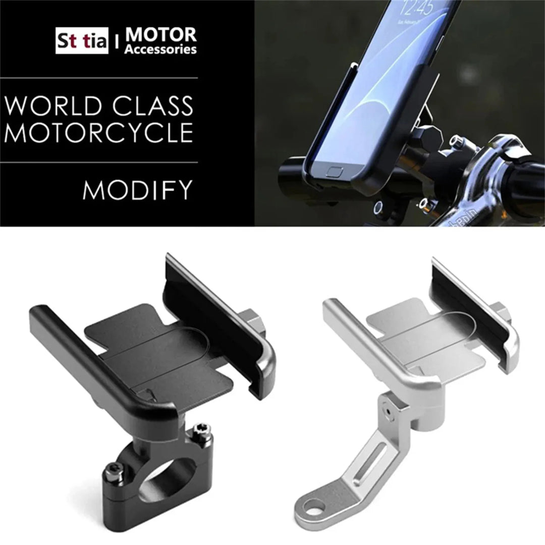 Bike Phone Holder – Aluminum Alloy Handlebar Mount with Non-Slip GPS Bracket