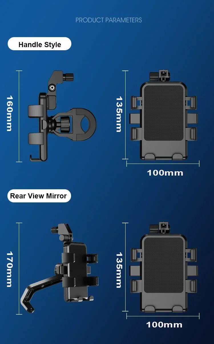 VIKEFON Motorcycle Phone Holder & Sunshade for Motorcyclists