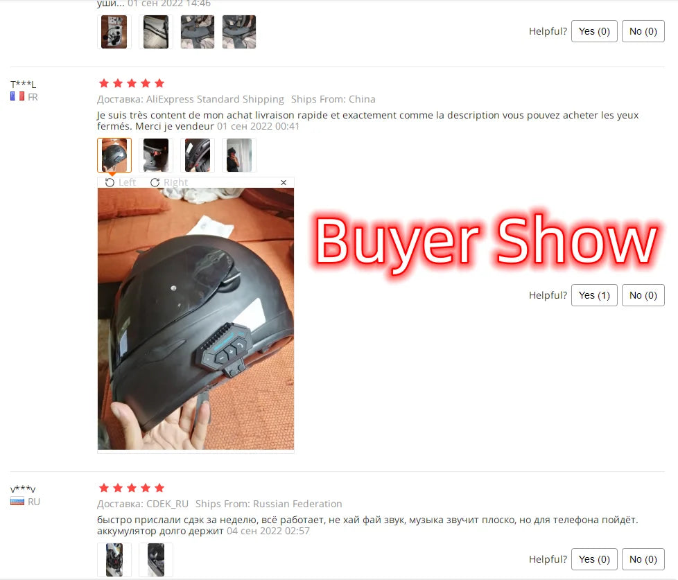 Kebidumei BT12 Motorcycle Bluetooth Helmet Headset