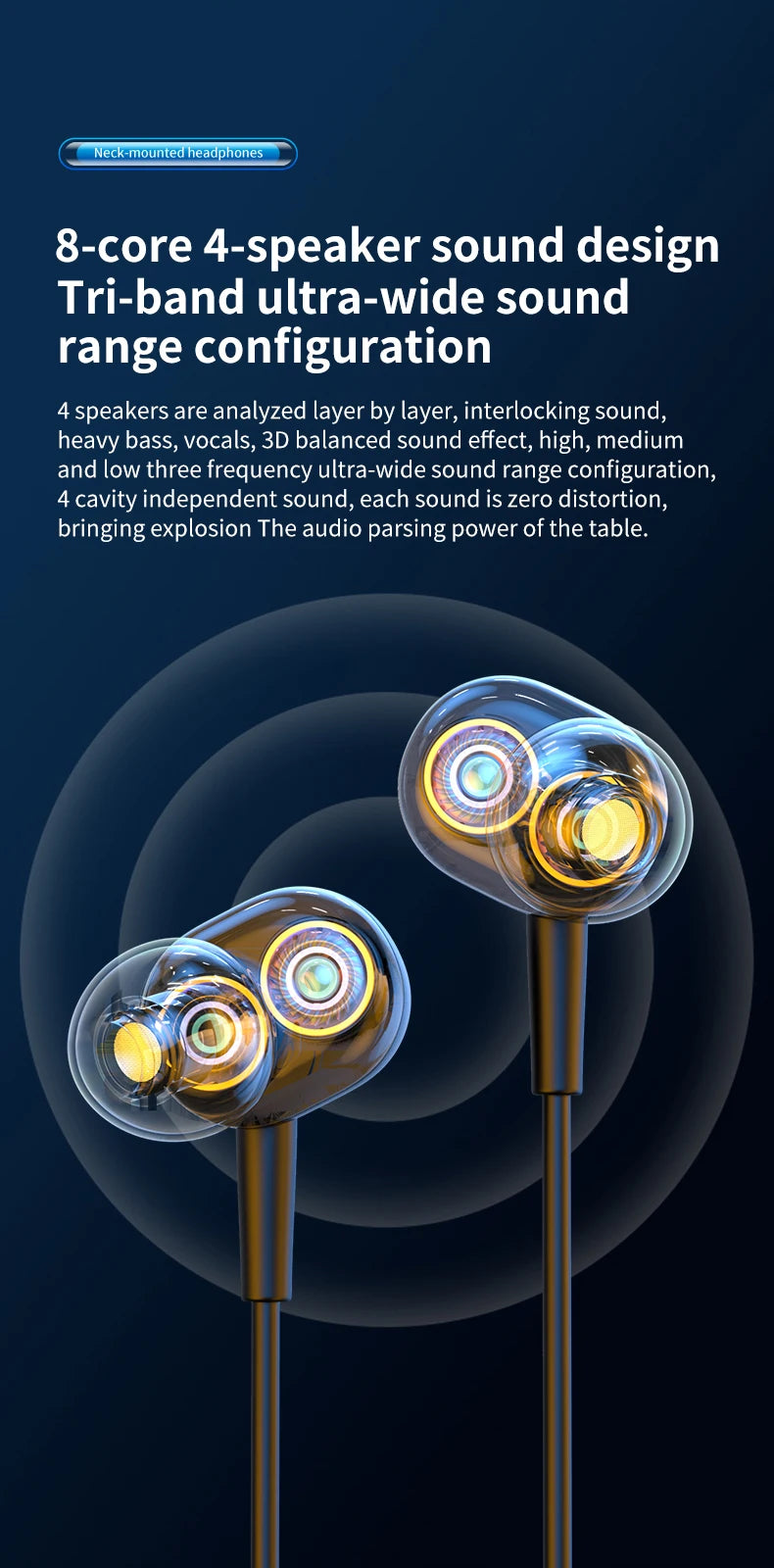 Luxuglow Wireless Earbuds: Ultra-Long Battery Life & ANC