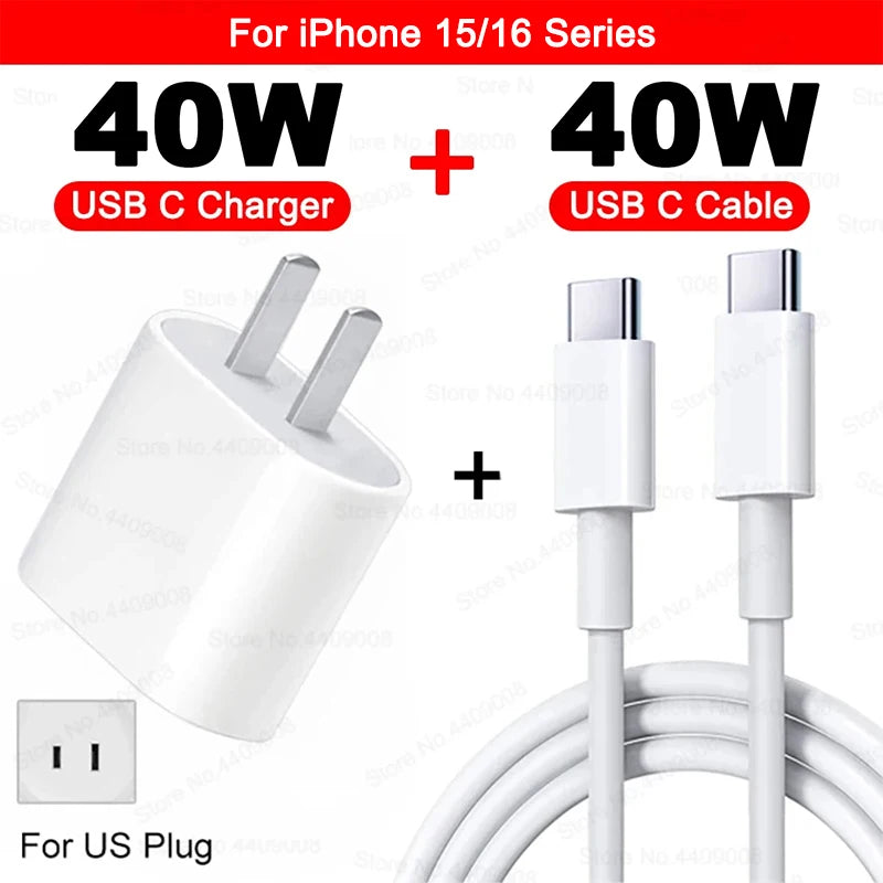 Buy Best 40W Fast Charger 2026 - USB C PD Quick Charging Kit | Free Shipping & Fast Delivery