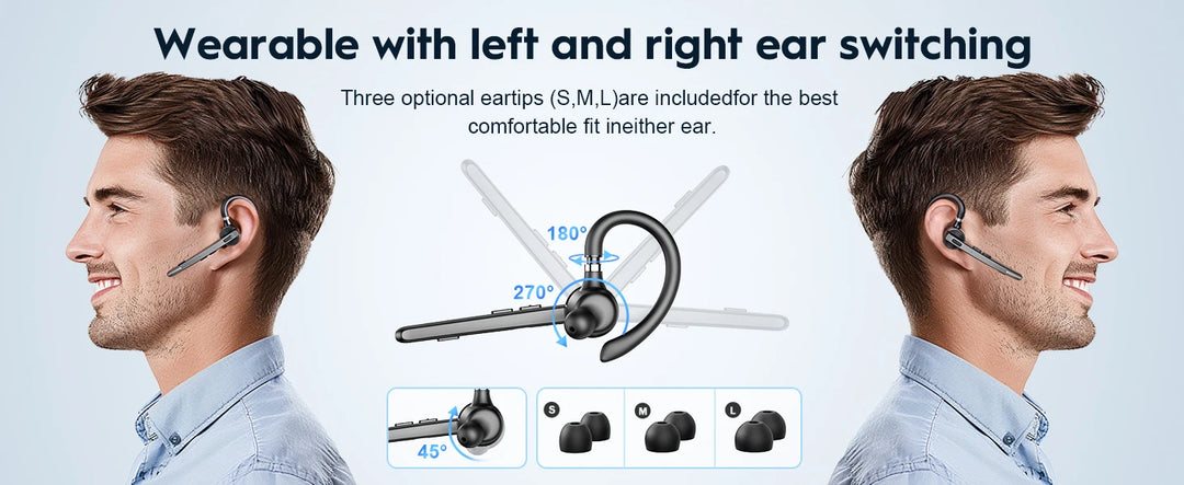 New Bee M53 Bluetooth 5.1 Wireless Headset with Dual Mic