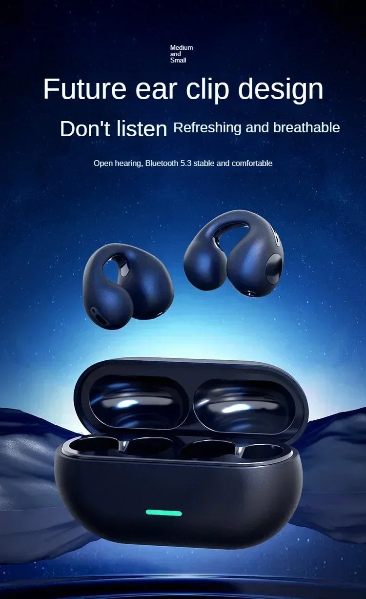 ZONGJI Wireless Ear Hook Earphones - Active Noise Cancellation Headsets