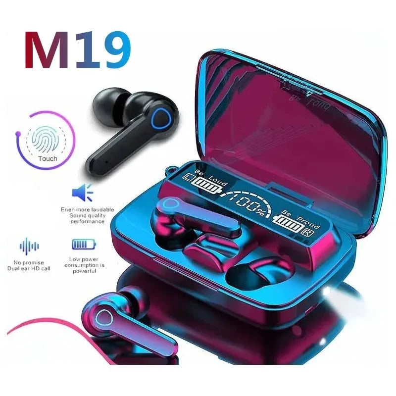 Mrs Win M19 Wireless Earbuds with Power Bank - Best Noise Cancelling Earbuds