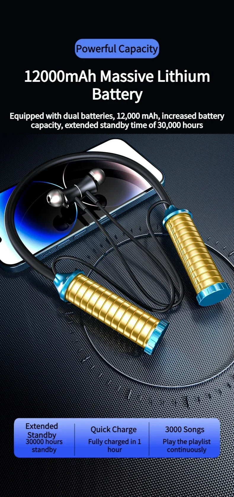 Luxuglow Smart Neckband Earphones with ANC and Power Bank