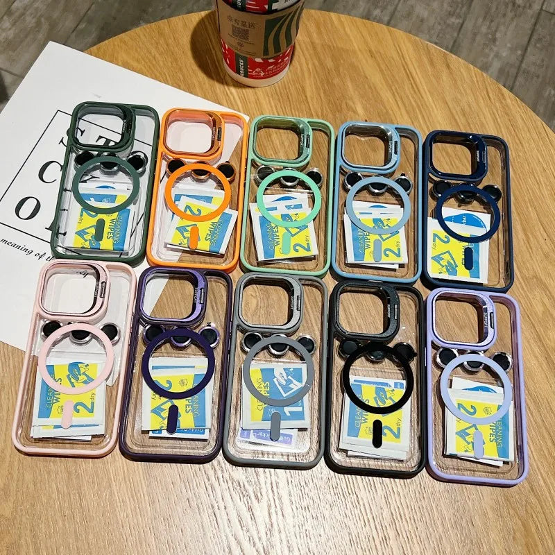 MagSafe Glass Lens Protector Case iPhone 17 16 15 14 13 12 11 Pro Max Magnetic Shockproof Clear Cover