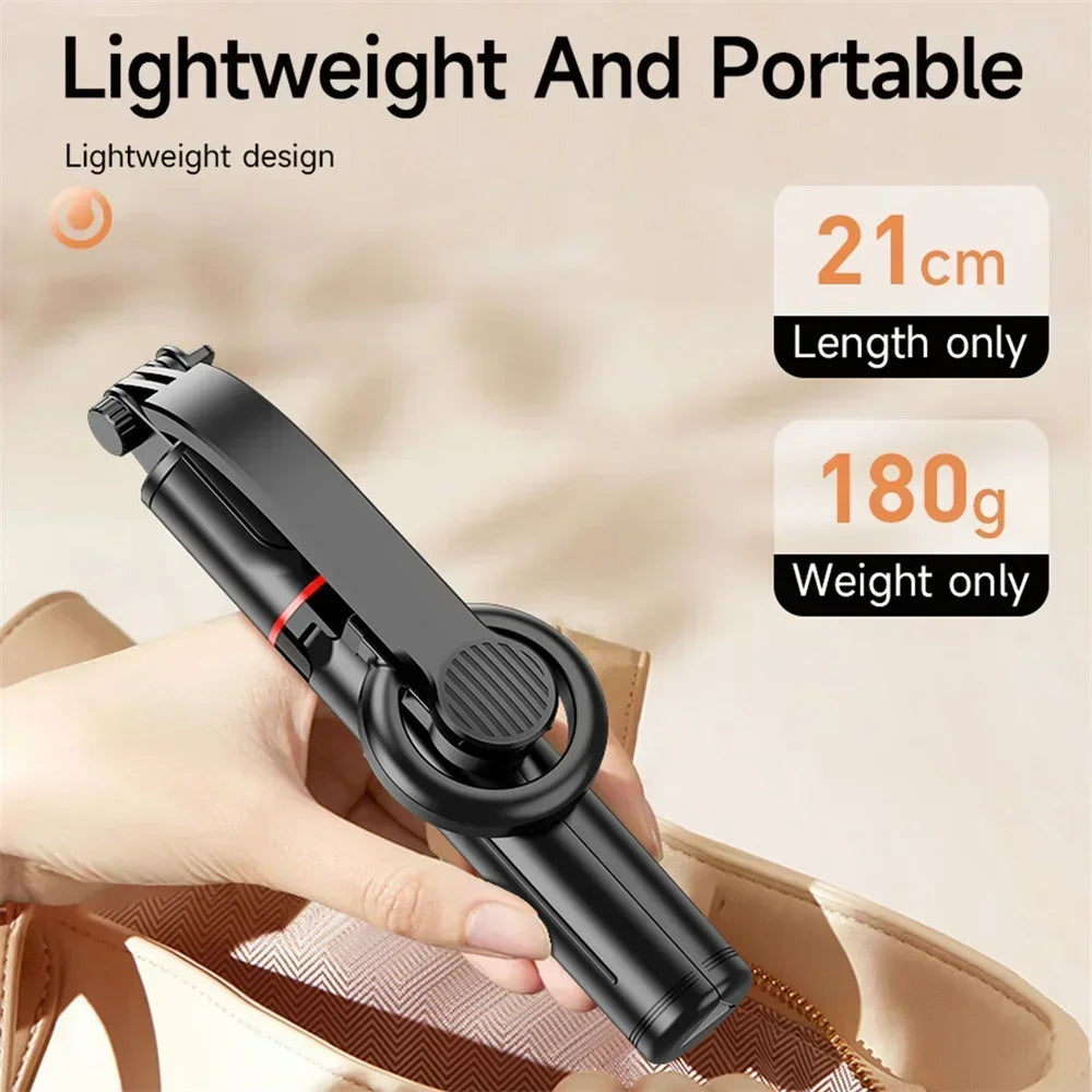 Magsafe Selfie Stick Tripod L20 | Magnetic Mount & Bluetooth Remote